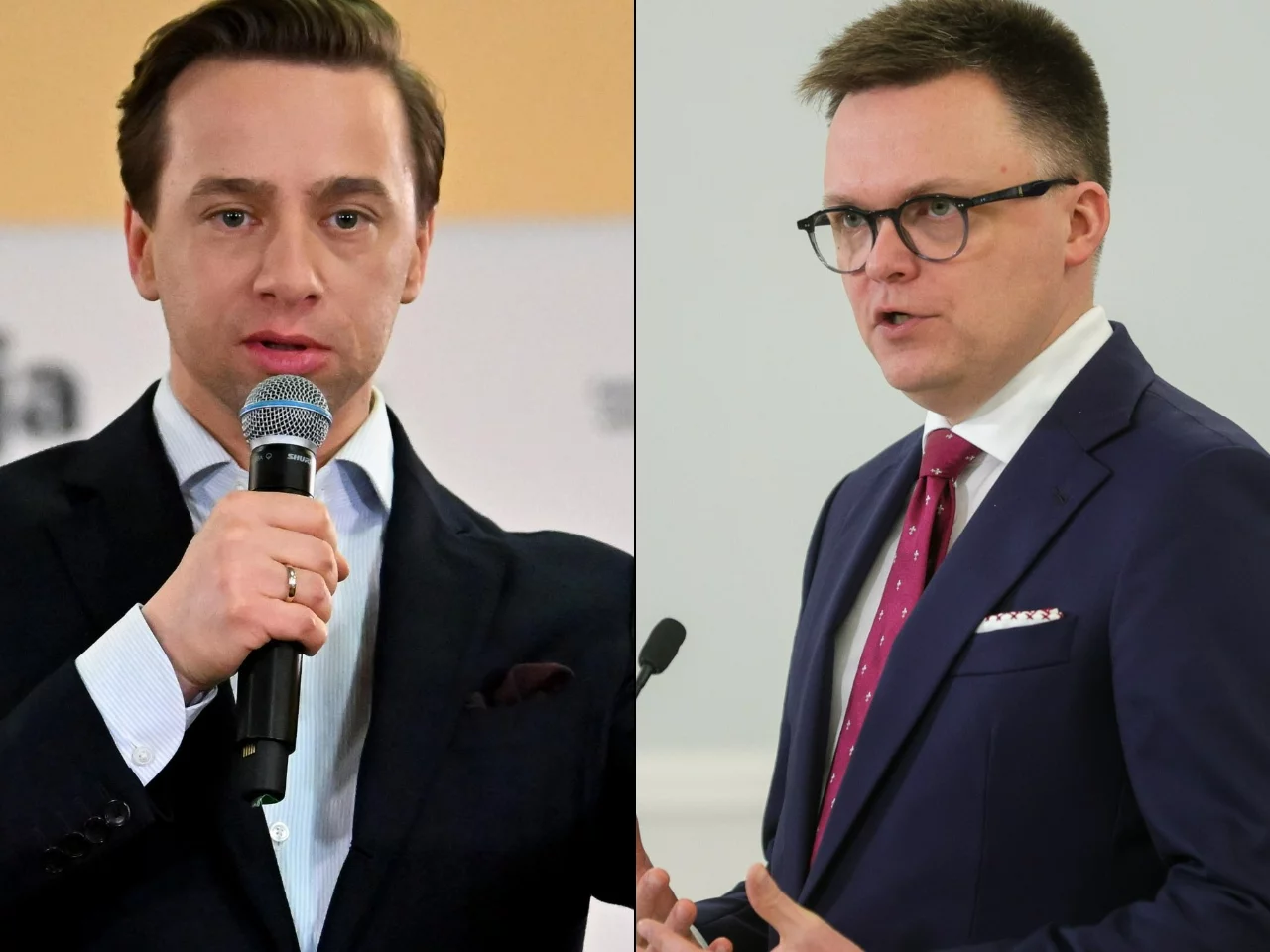 Krzysztof Bosak i Szymon Hołownia