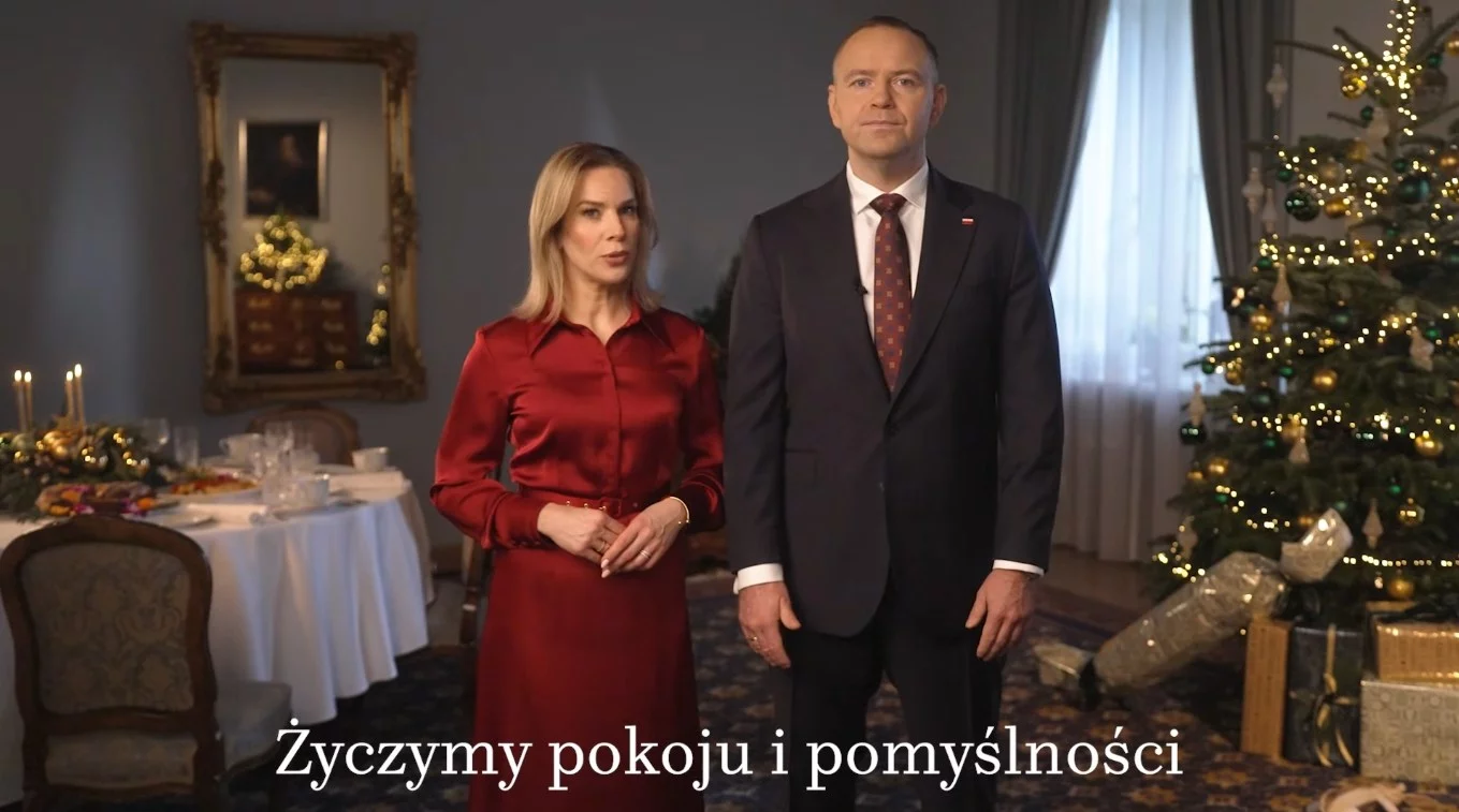 Para prezydencka złożyła Polakom życzenia z okazji Świąt Bożego Narodzenia