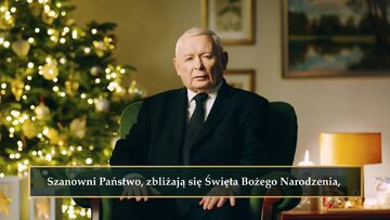 Bożonarodzeniowe życzenia prezesa PiS