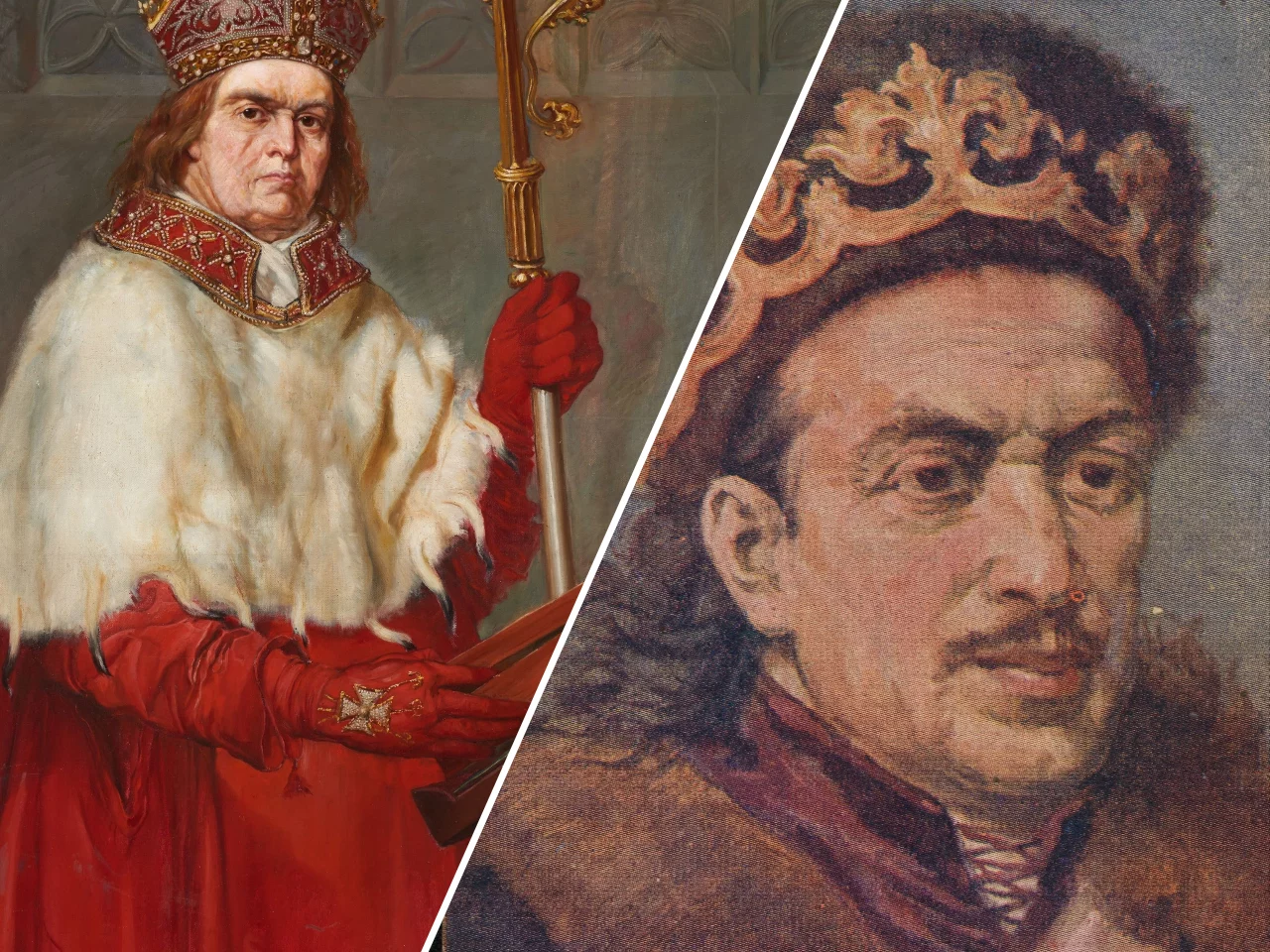 Zbigniew Oleśnicki  /  król Kazimierz Jagiellończyk