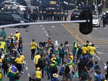 Brazylia. Protest zwolenników byłego prezydenta Jaira Bolsonaro