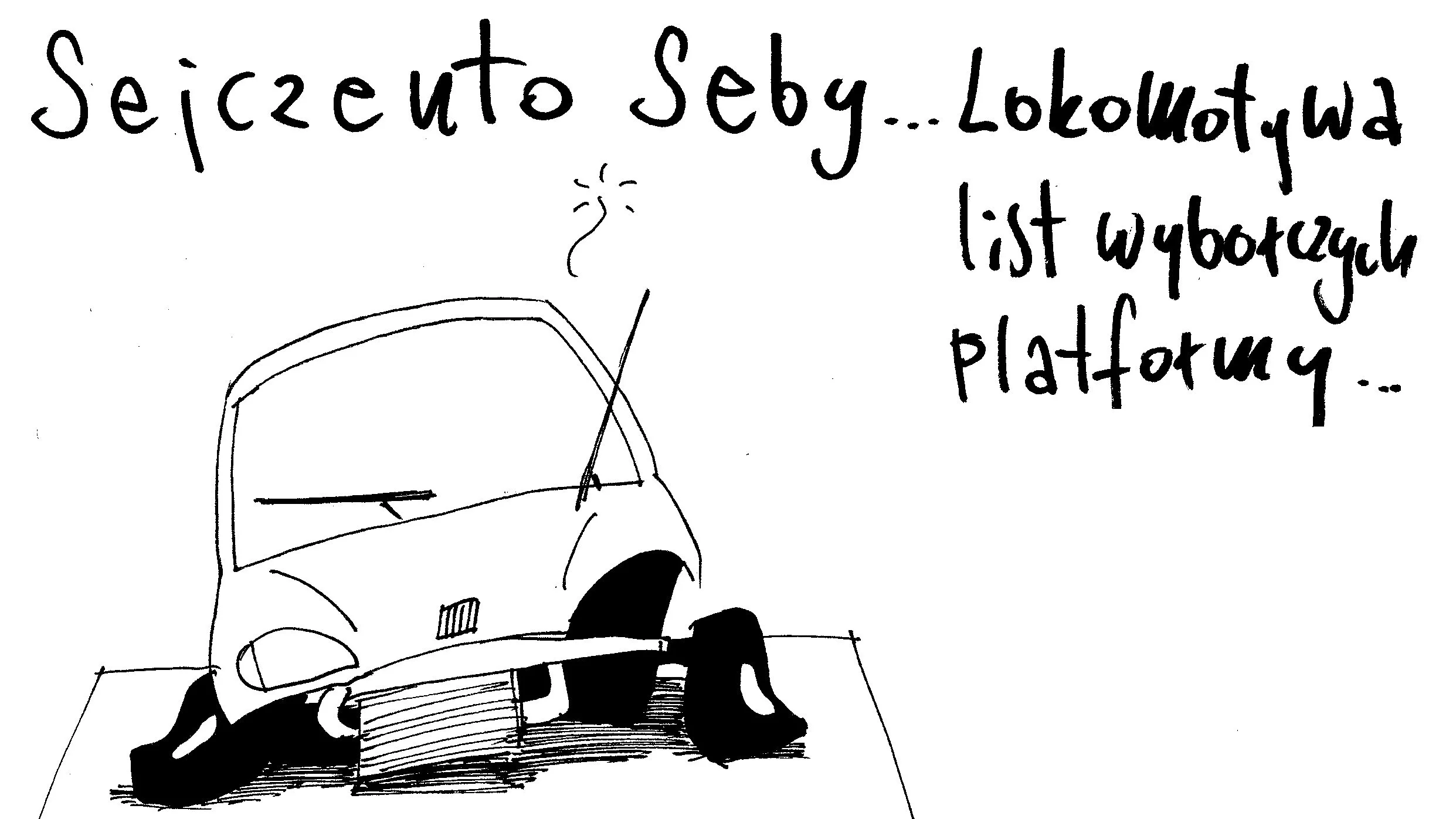 Rysunek Cezarego Krysztopy