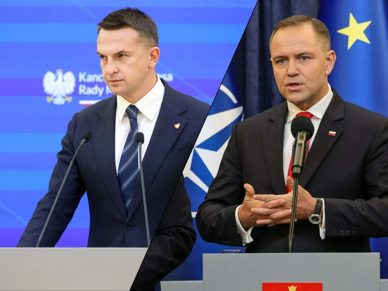 Adam Szłapka i Karol Nawrocki