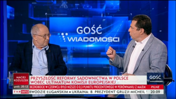 Bronisław Wildstein w programie TVP „Gość Wiadomości”