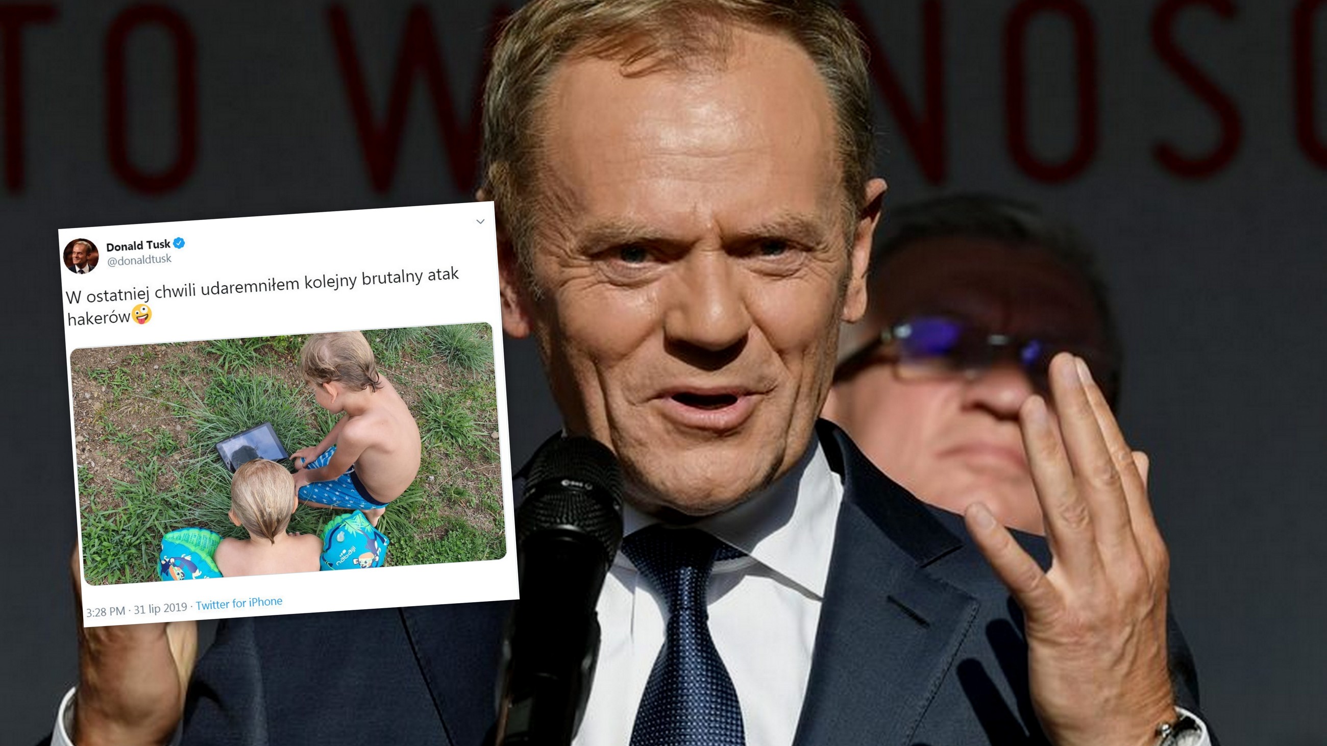 Szef Rady Europejskiej szybko wyjaśnił kto "przejął" jego konto.