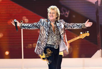 Brytyjski muzyk Rod Stewart