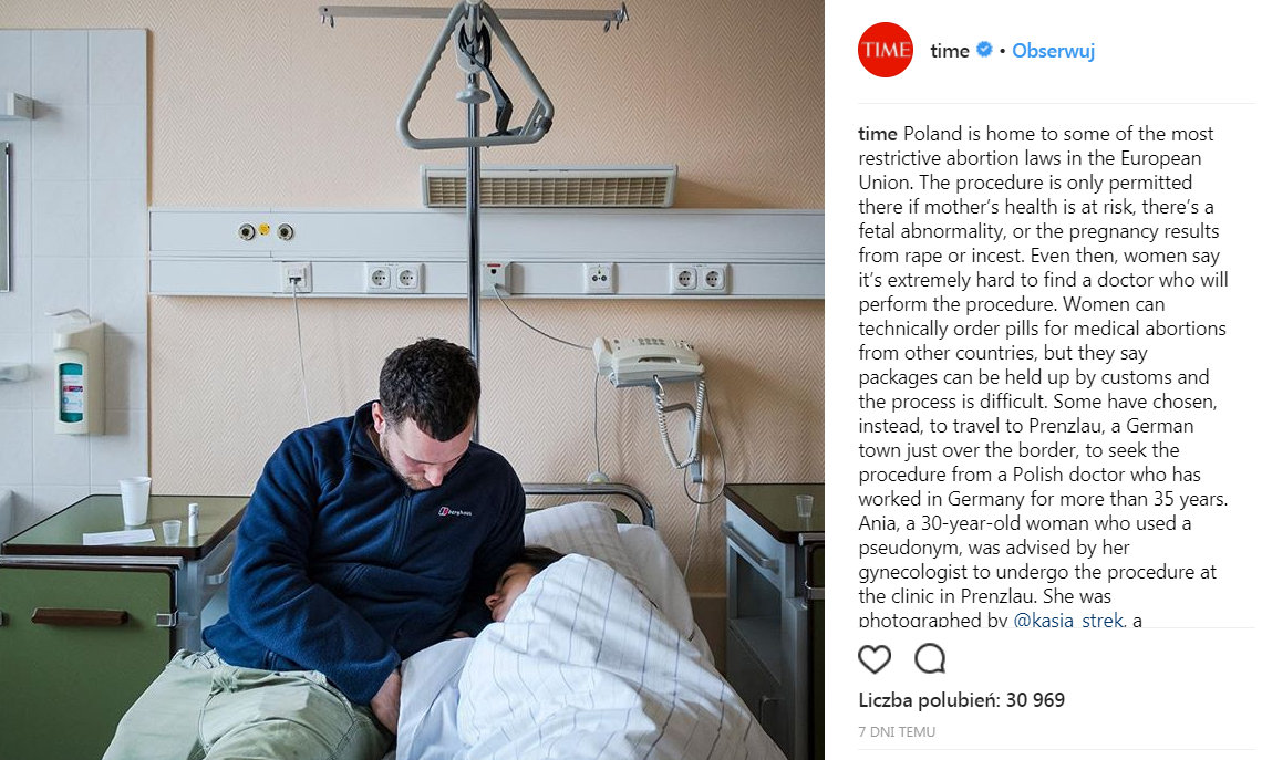 Brytyjski "Time" o aborcji w Polsce