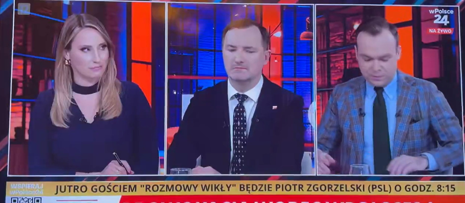 Kadr z telewizji wPolsce24