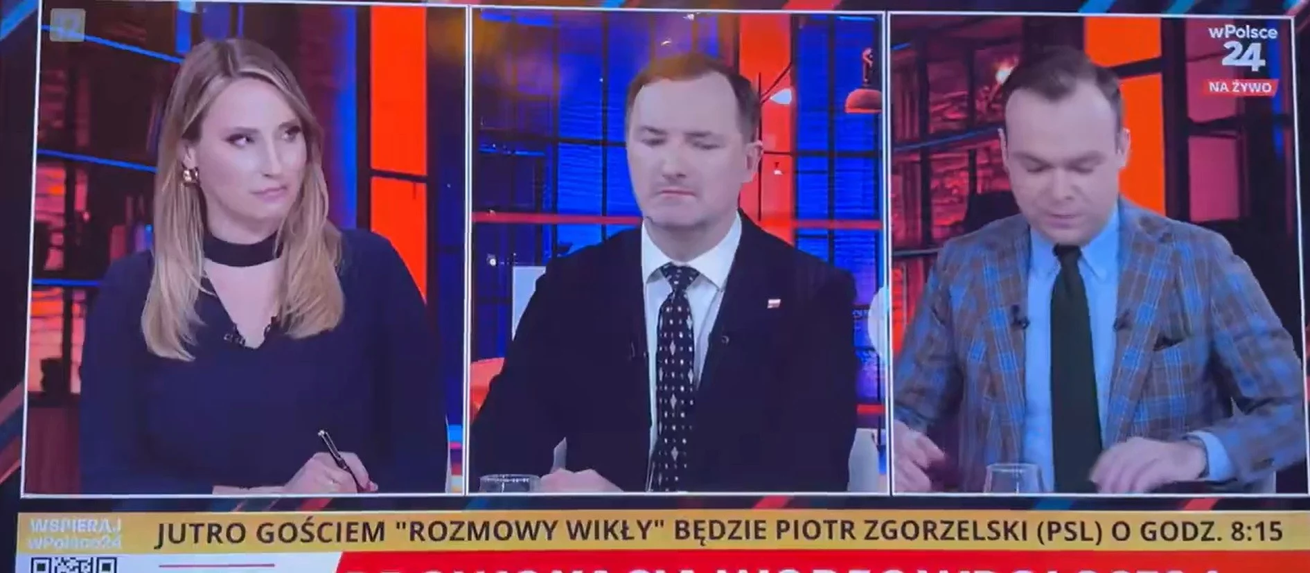 Kadr z telewizji wPolsce24