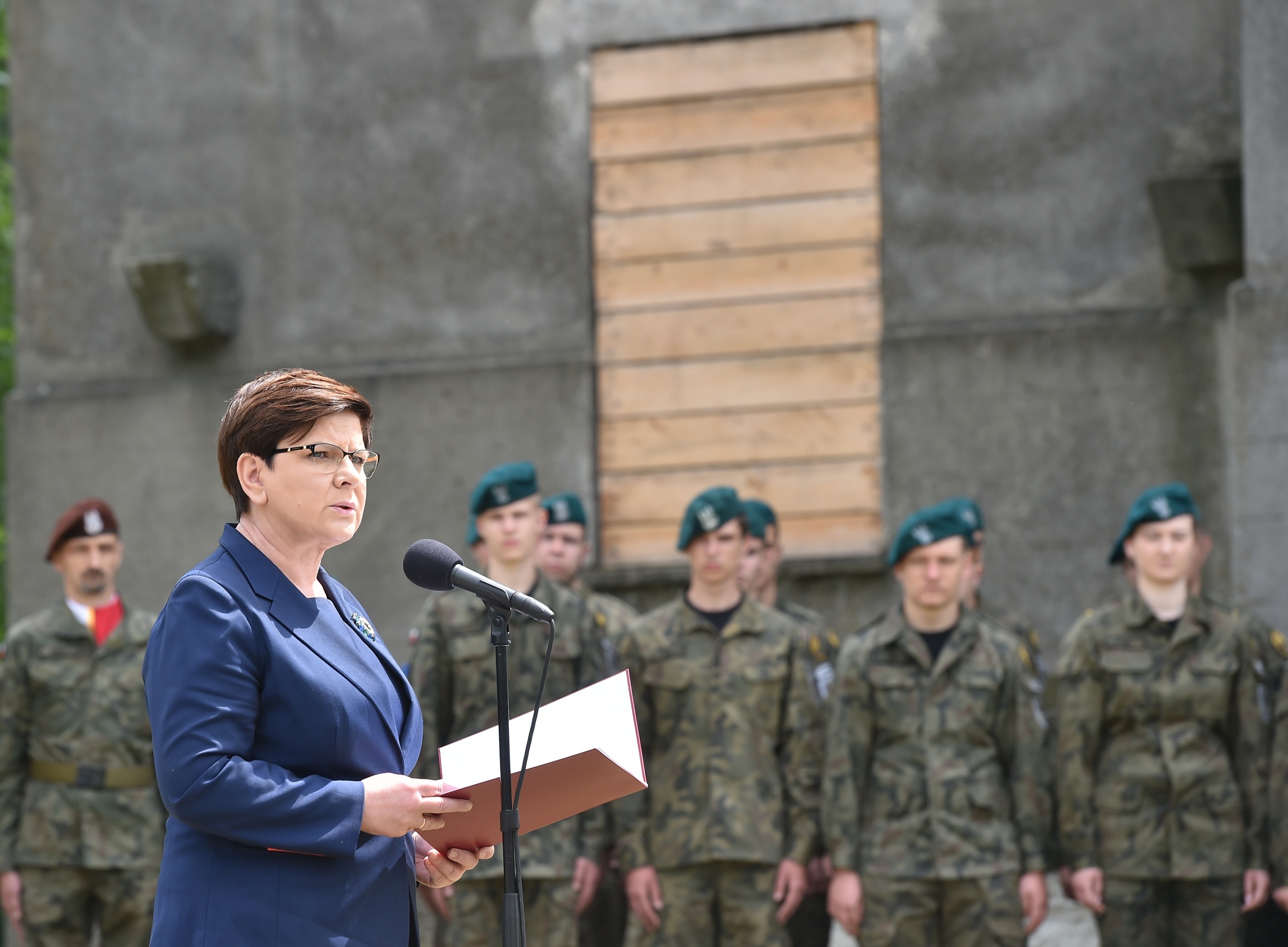 Beata Szydło przemawia w Oświęcimiu