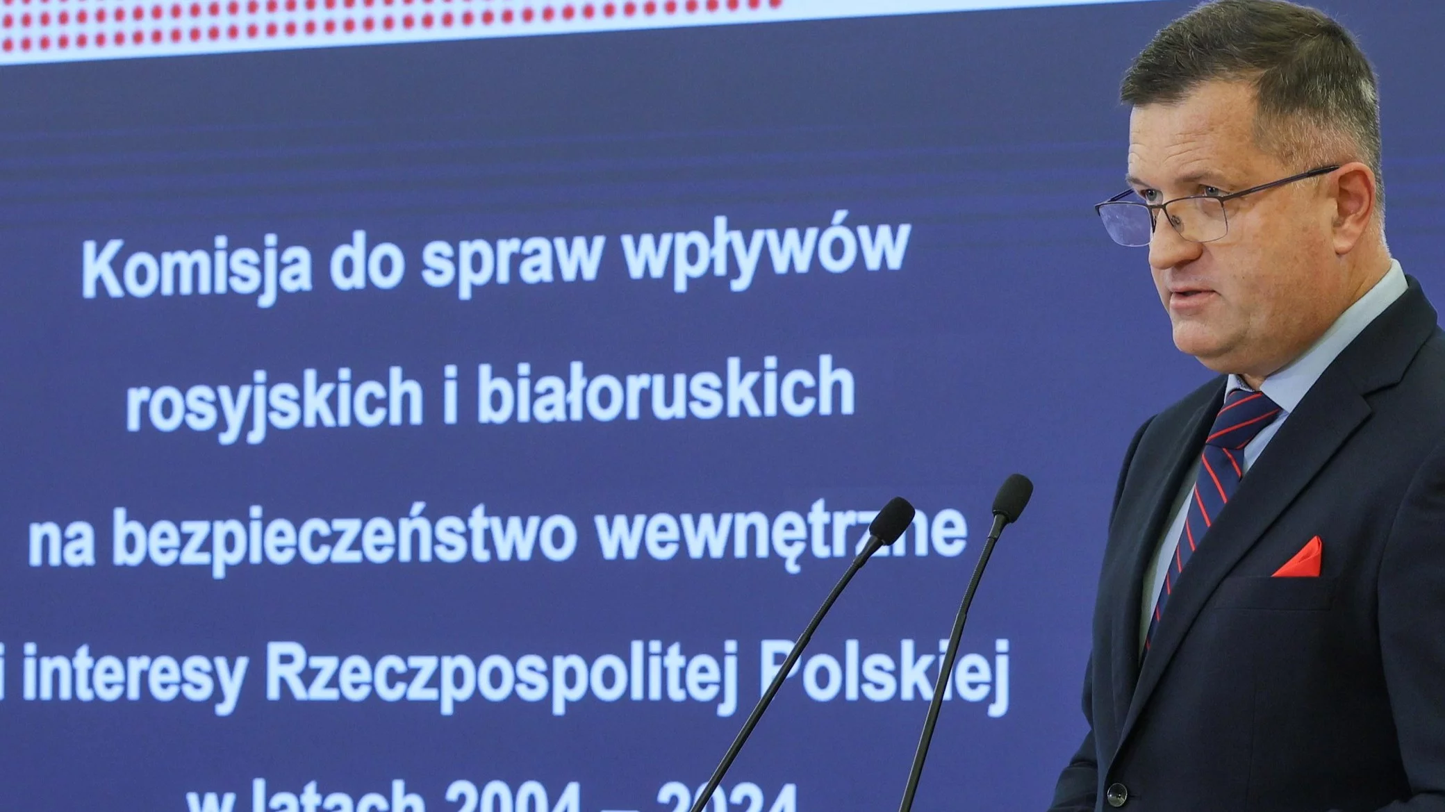 Przewodniczący komisji ds. badania wpływów rosyjskich i białoruskich, szef Służby Kontrwywiadu Wojskowego gen. Jarosław Stróżyk