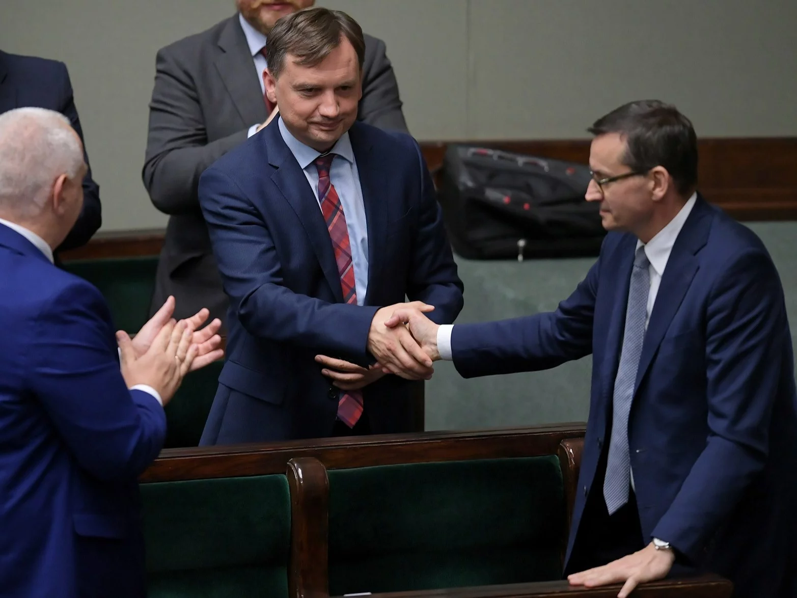 Mateusz Morawiecki i Zbigniew Ziobro w Sejmie