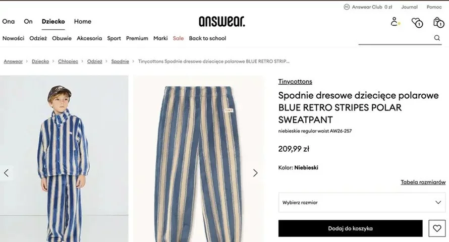 Stylizacja usunięta z Answear.com po protestach