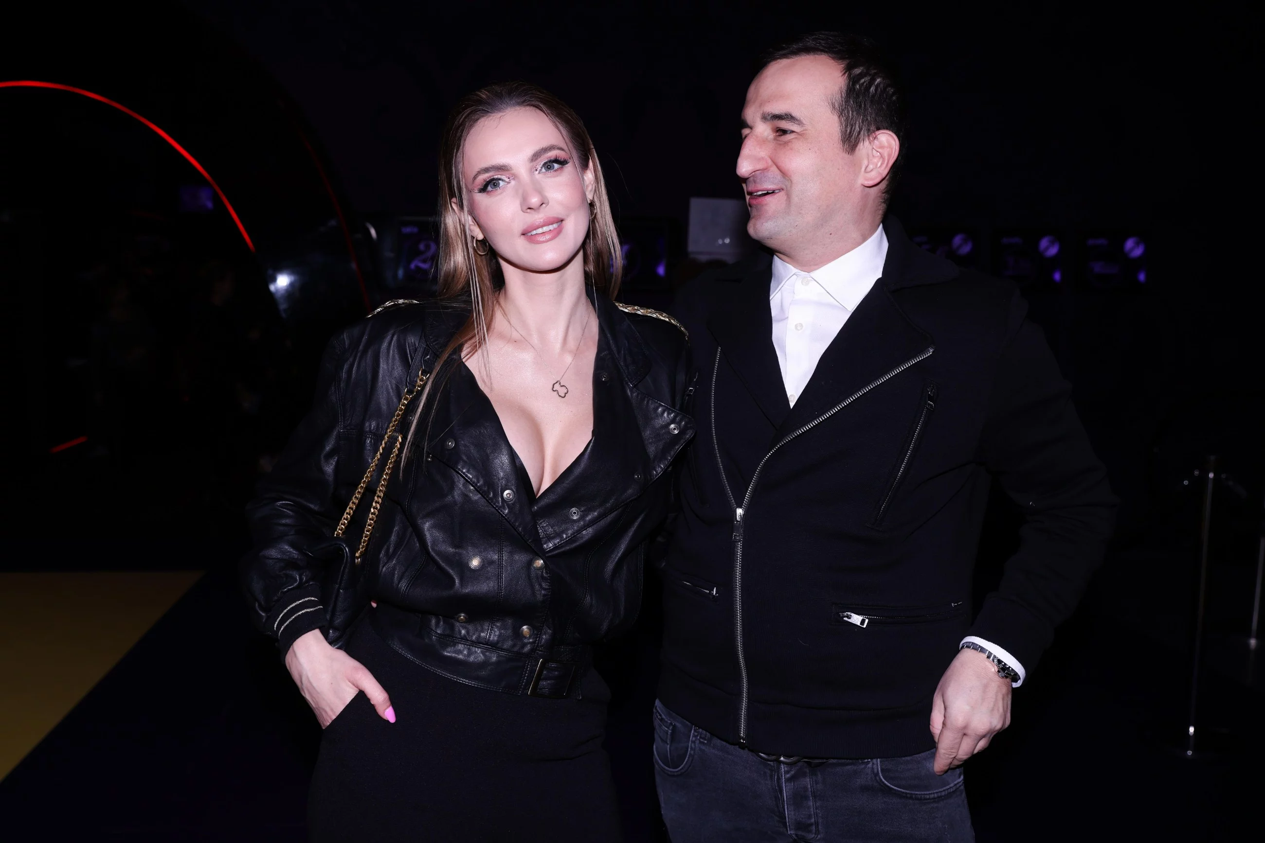 Aktor Michał Koterski i jego partnerka, modelka Marcela Leszczak
