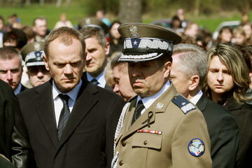 Były premier Donald Tusk i były szef BOR gen. Marian Janicki