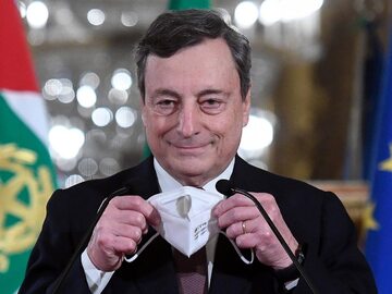 Były szef Europejskiego Banku Centralnego, premier Włoch Mario Draghi.