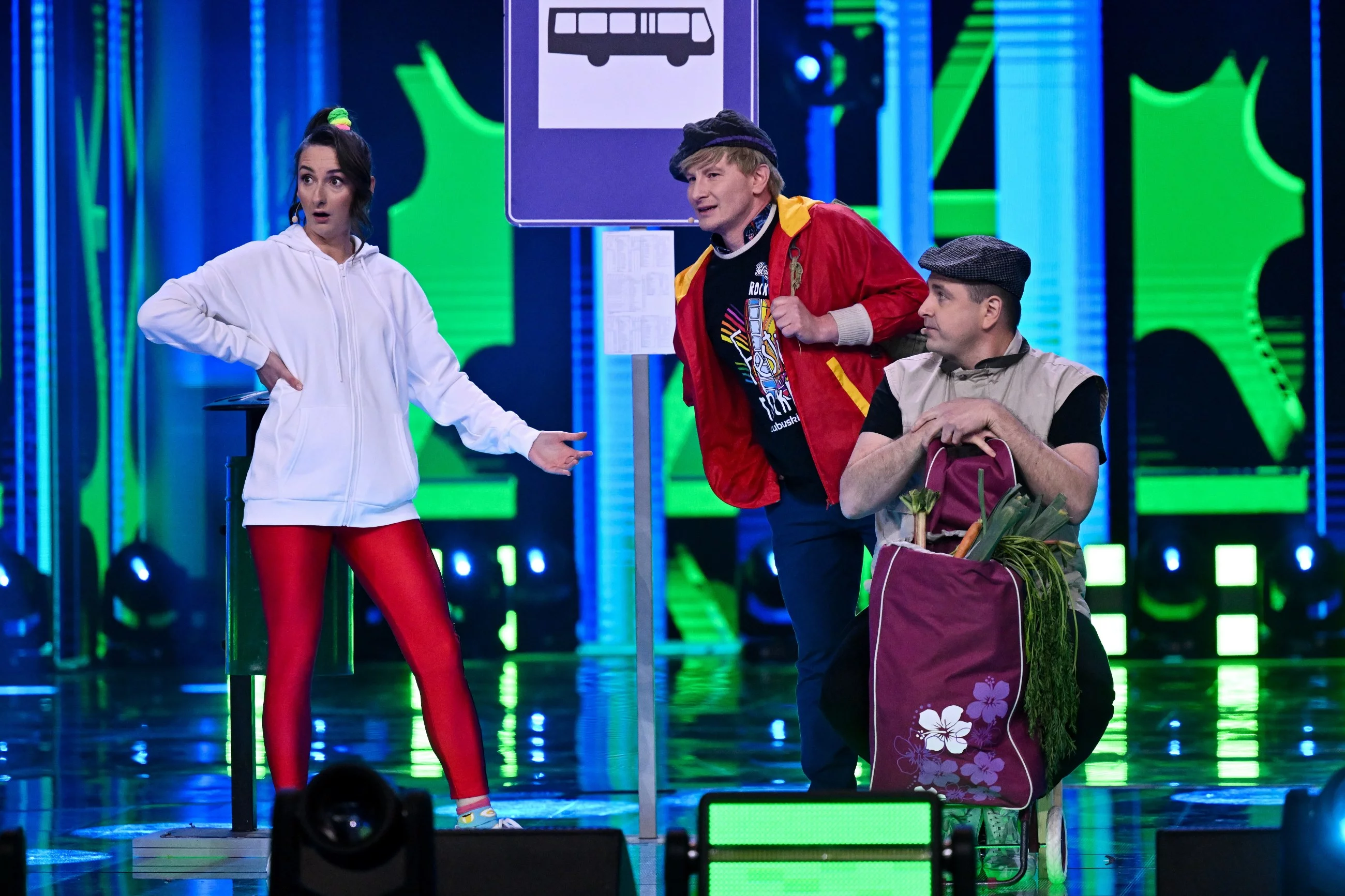 Kabaret K2 podczas trzeciego dnia XX edycji Polsat SuperHit Festiwal 2023 w Sopocie