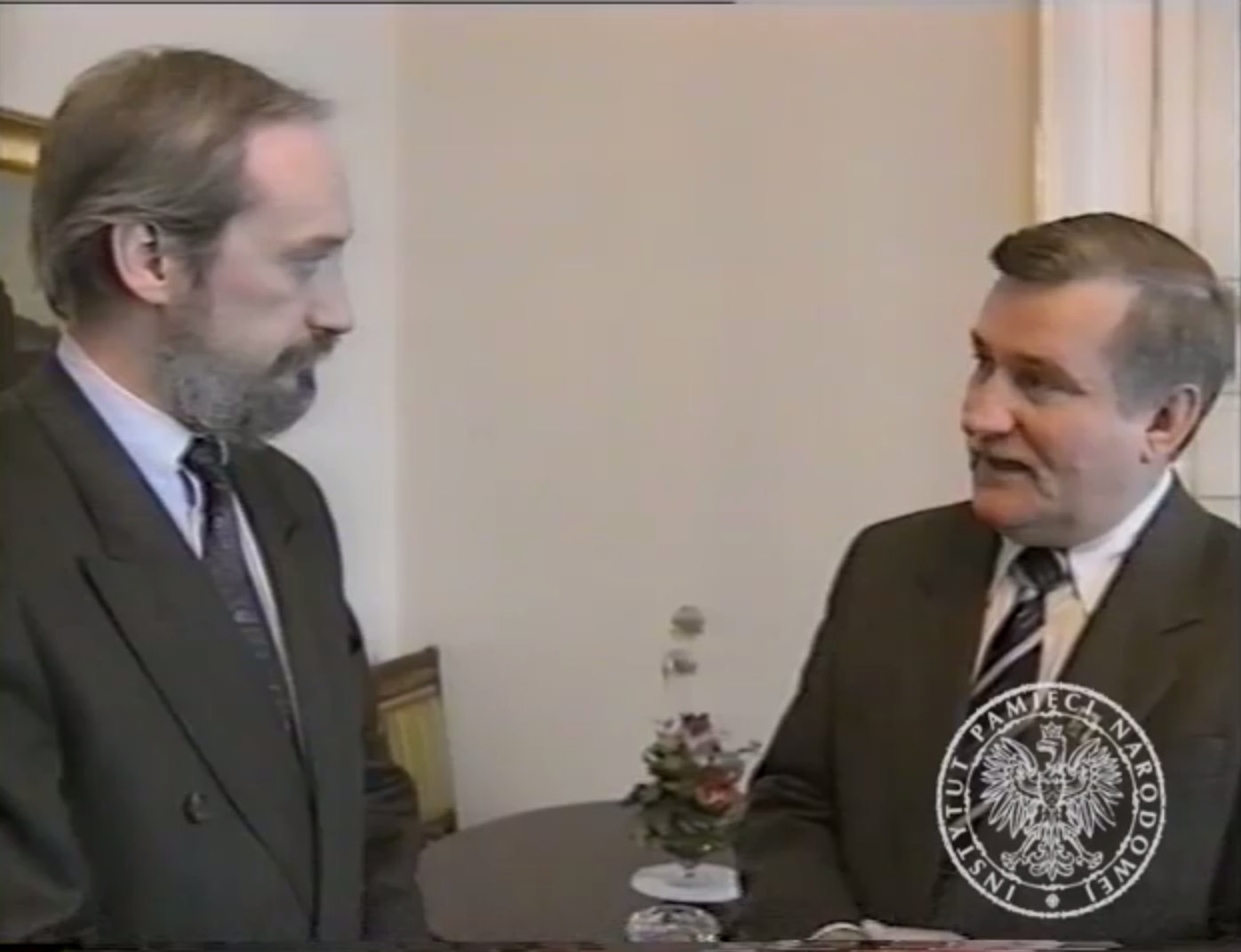 Antoni Macierewicz i Lech Wałęsa