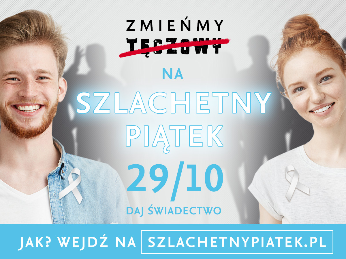 Plakat promujący akcję "Szlachetny Piątek"