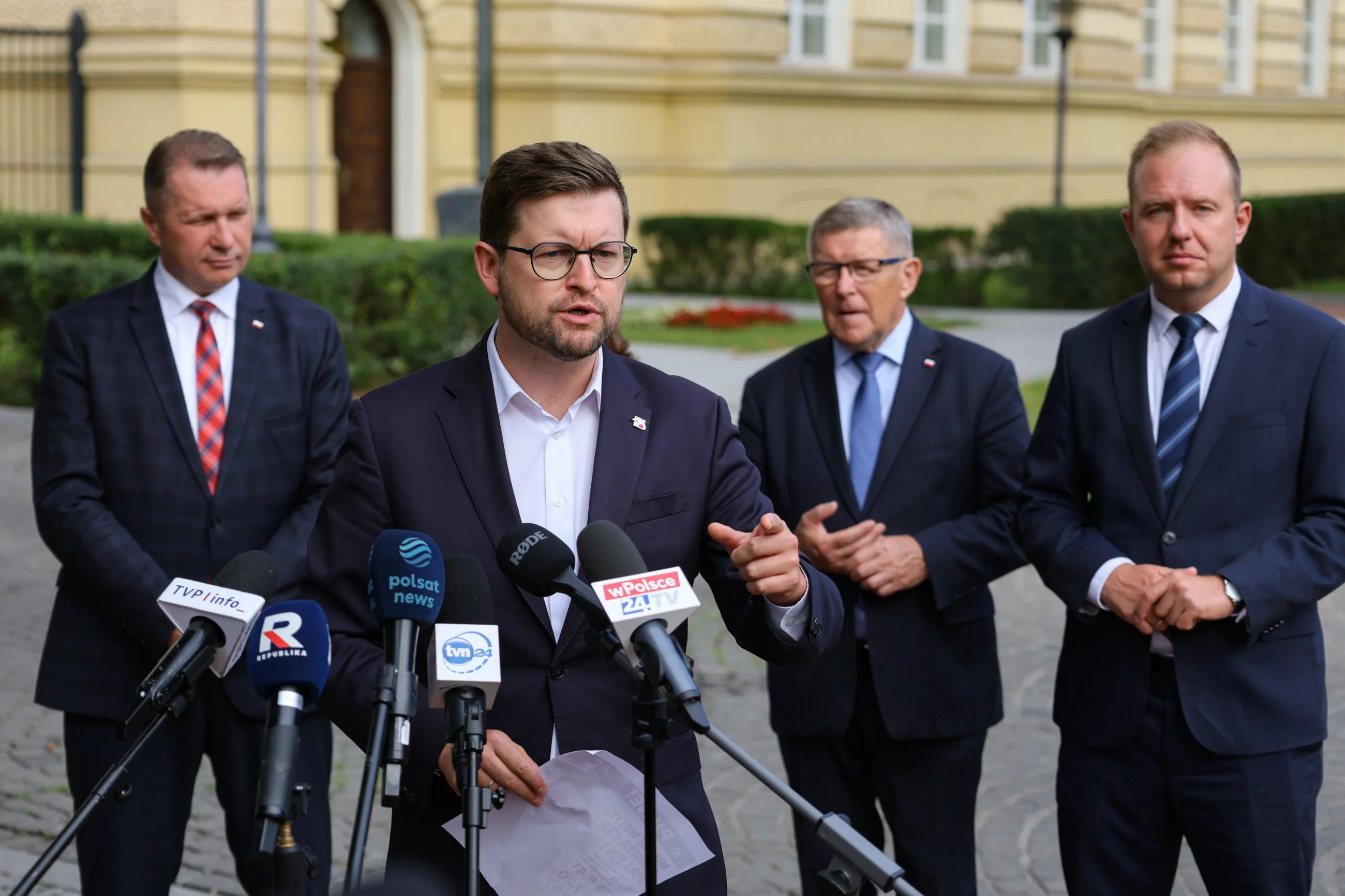Politycy PiS: Przemysław Czarnek, Andrzej Śliwka, Zbigniew Kuźmiuk i Mateusz Kurzejewski