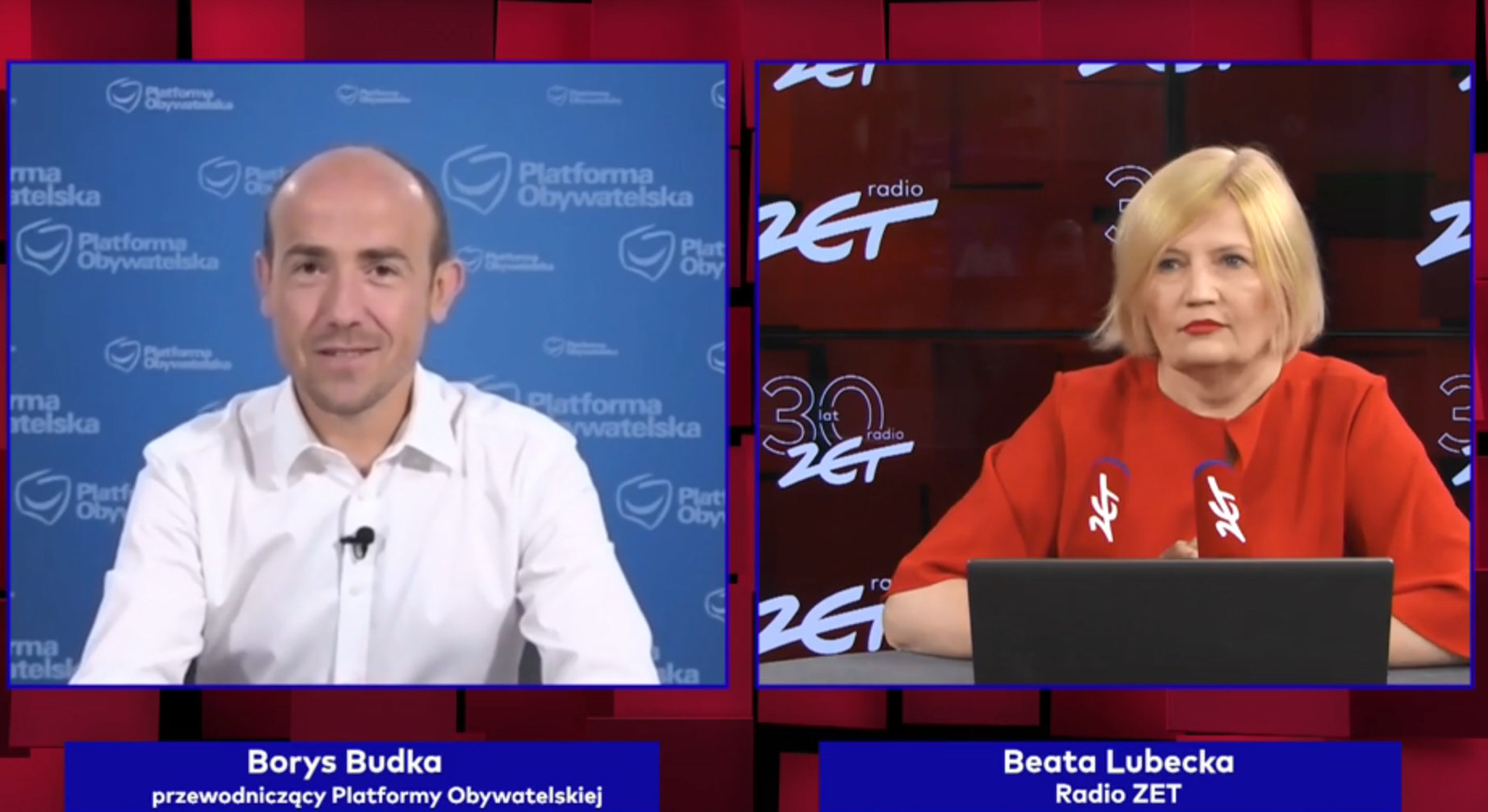 Lider PO Borys Budka był gościem Beaty Lubeckiej w Radiu ZET.