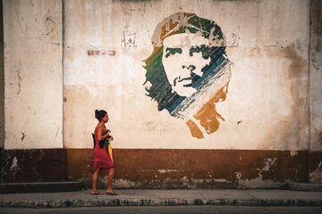 Che Guevara - mural w Hawanie
