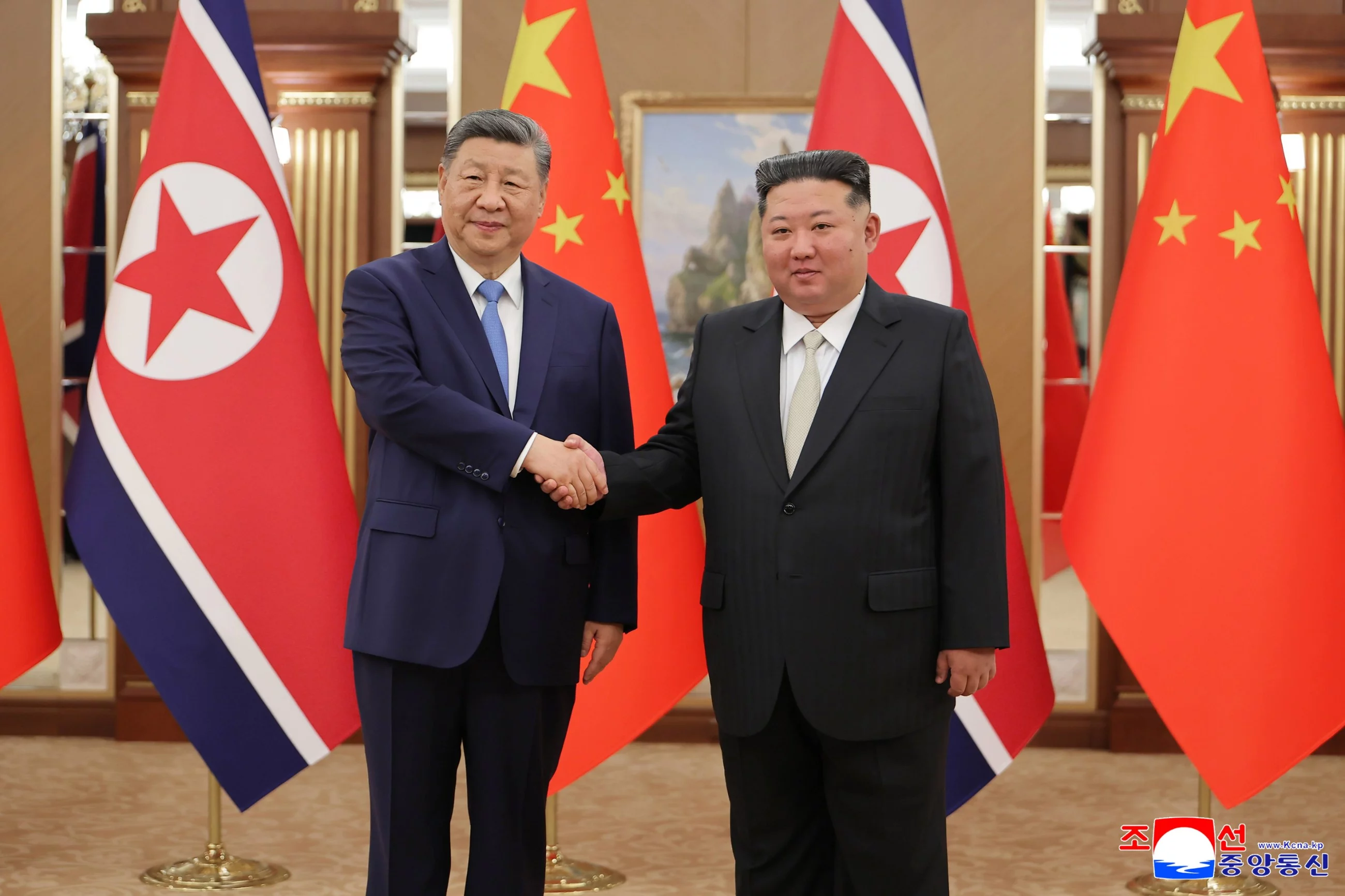Xi Jinping i Kim Dzong Un