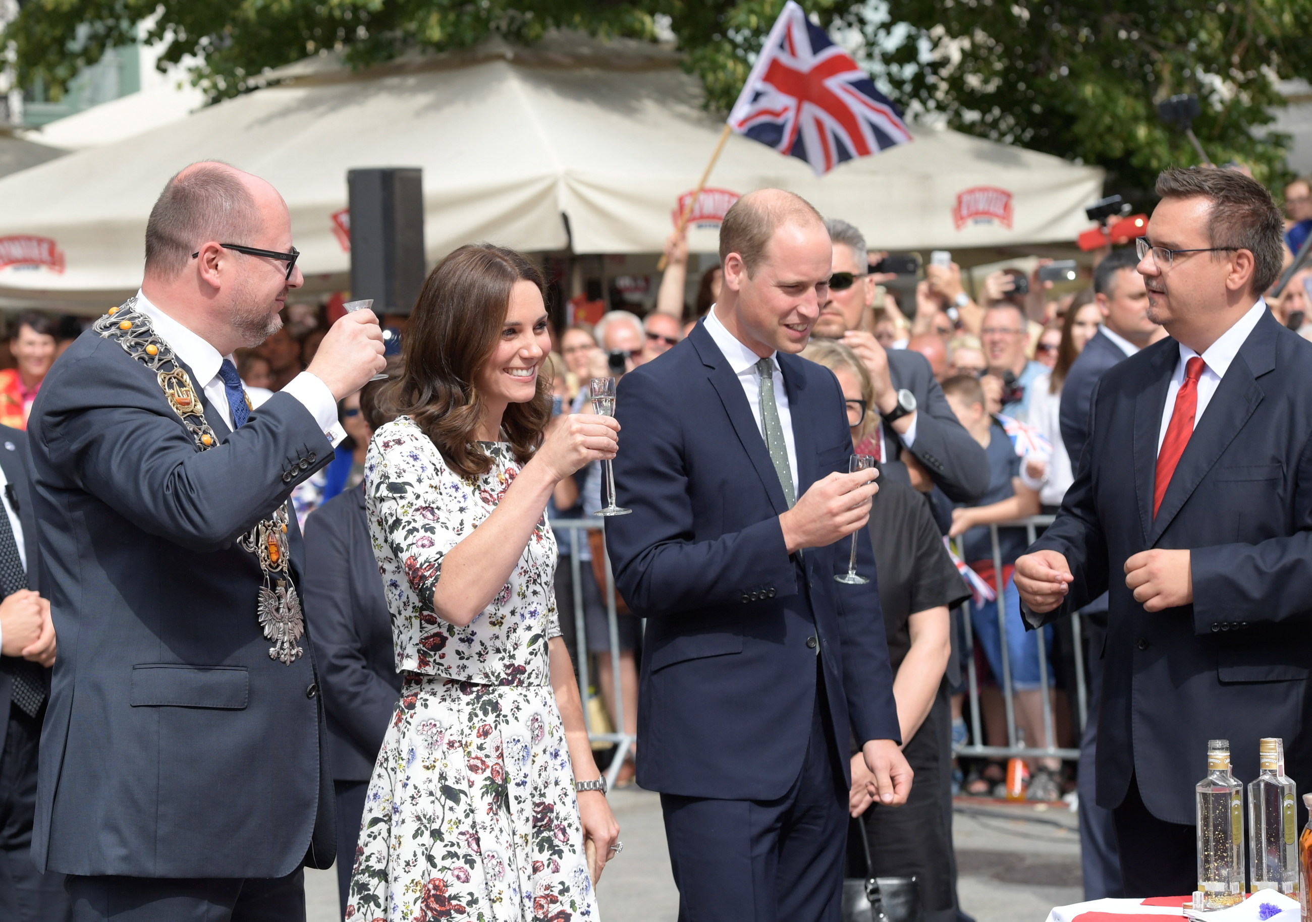 Kate i William w Gdańsku