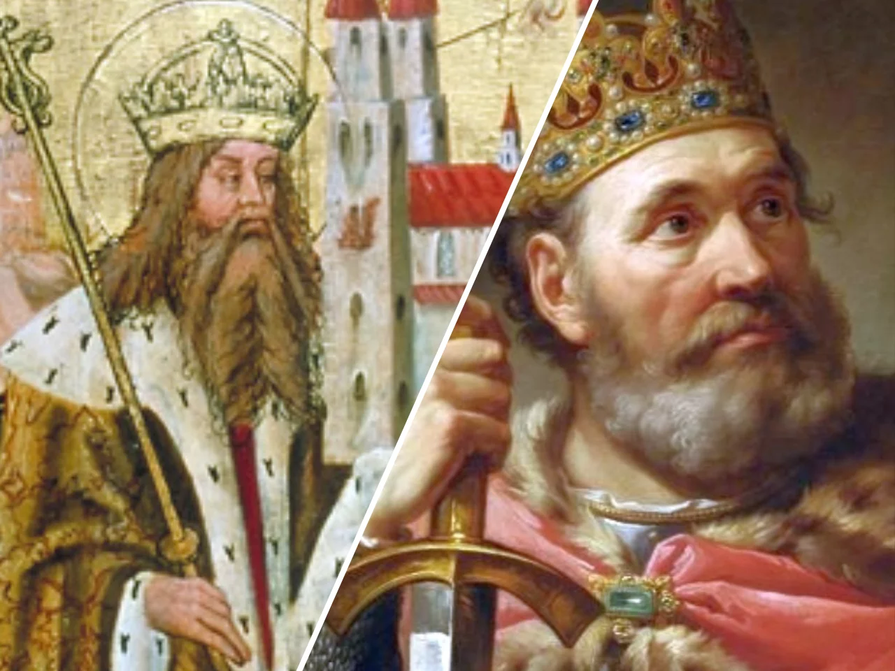 Cesarz Henryk II Święty  /  król Bolesław Chrobry