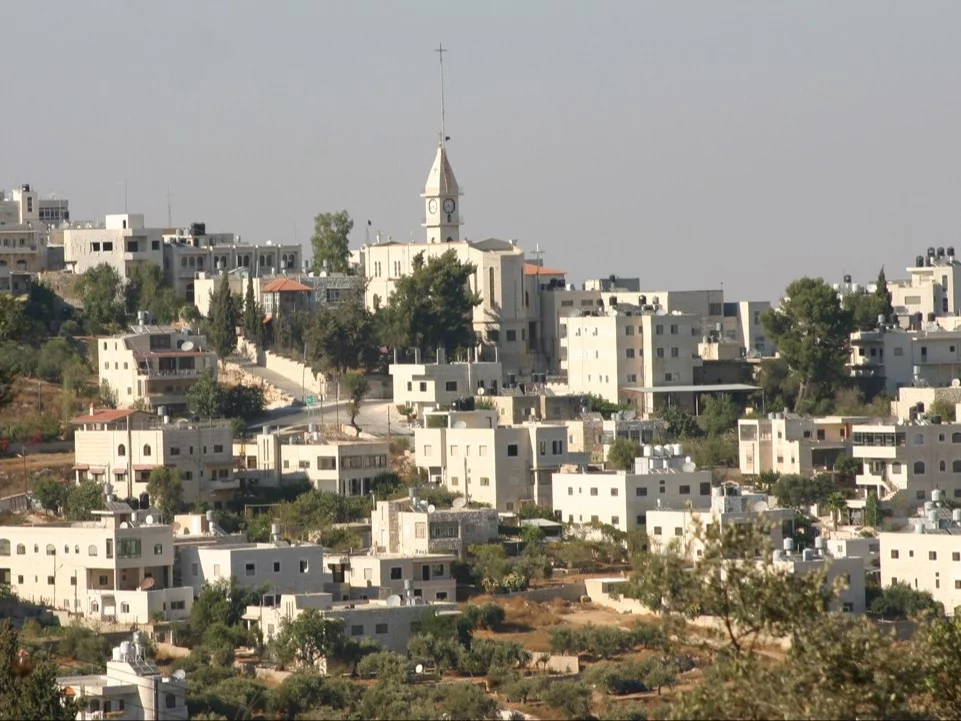 Widok na Taybeh (Zachodni Brzeg)