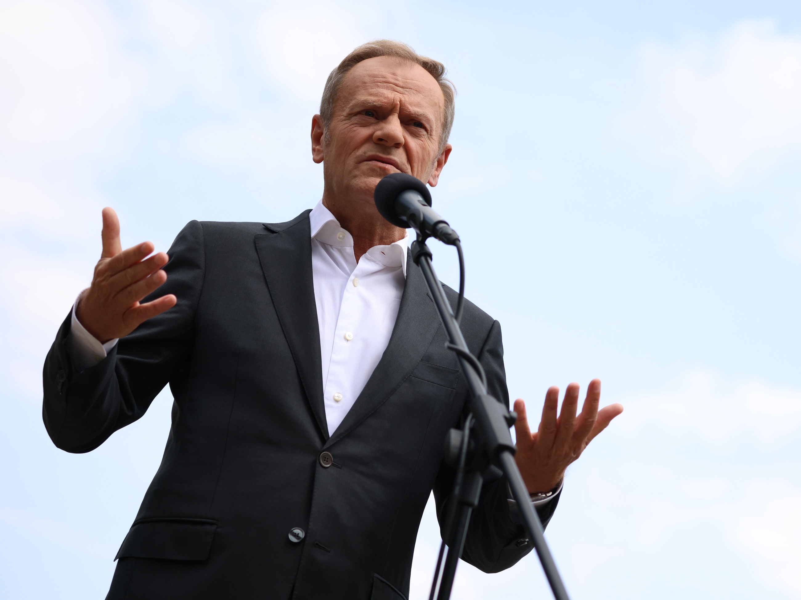 Przewodniczący PO Donald Tusk