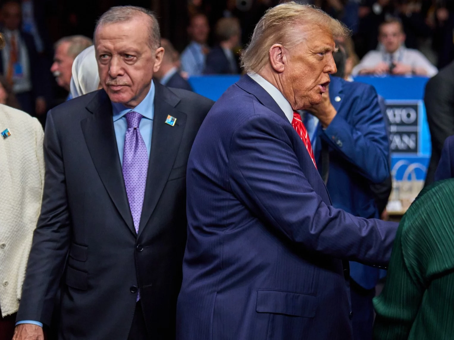 Prezydent Turcji Recep Erdogan i prezydent USA Donald Trump
