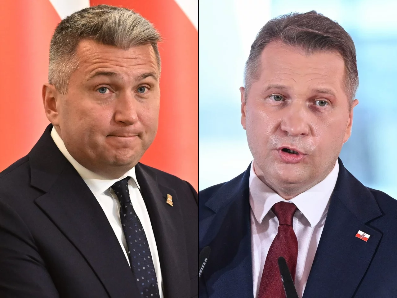 Szef PKOI Radosław Piesiewicz i poseł PiS Przemysław Czarnek