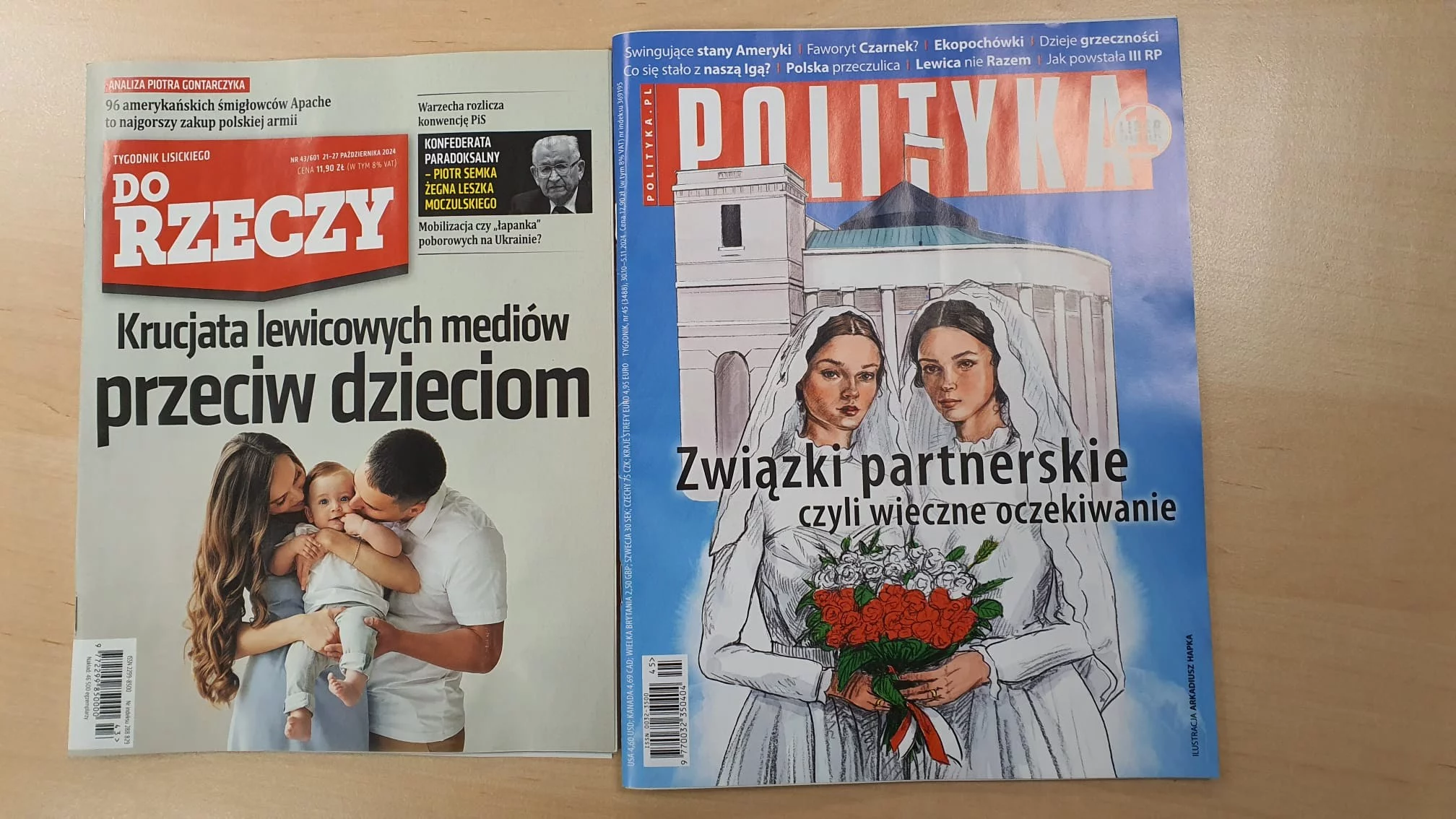 Okładki tygodników "Do Rzeczy" i "Polityka"