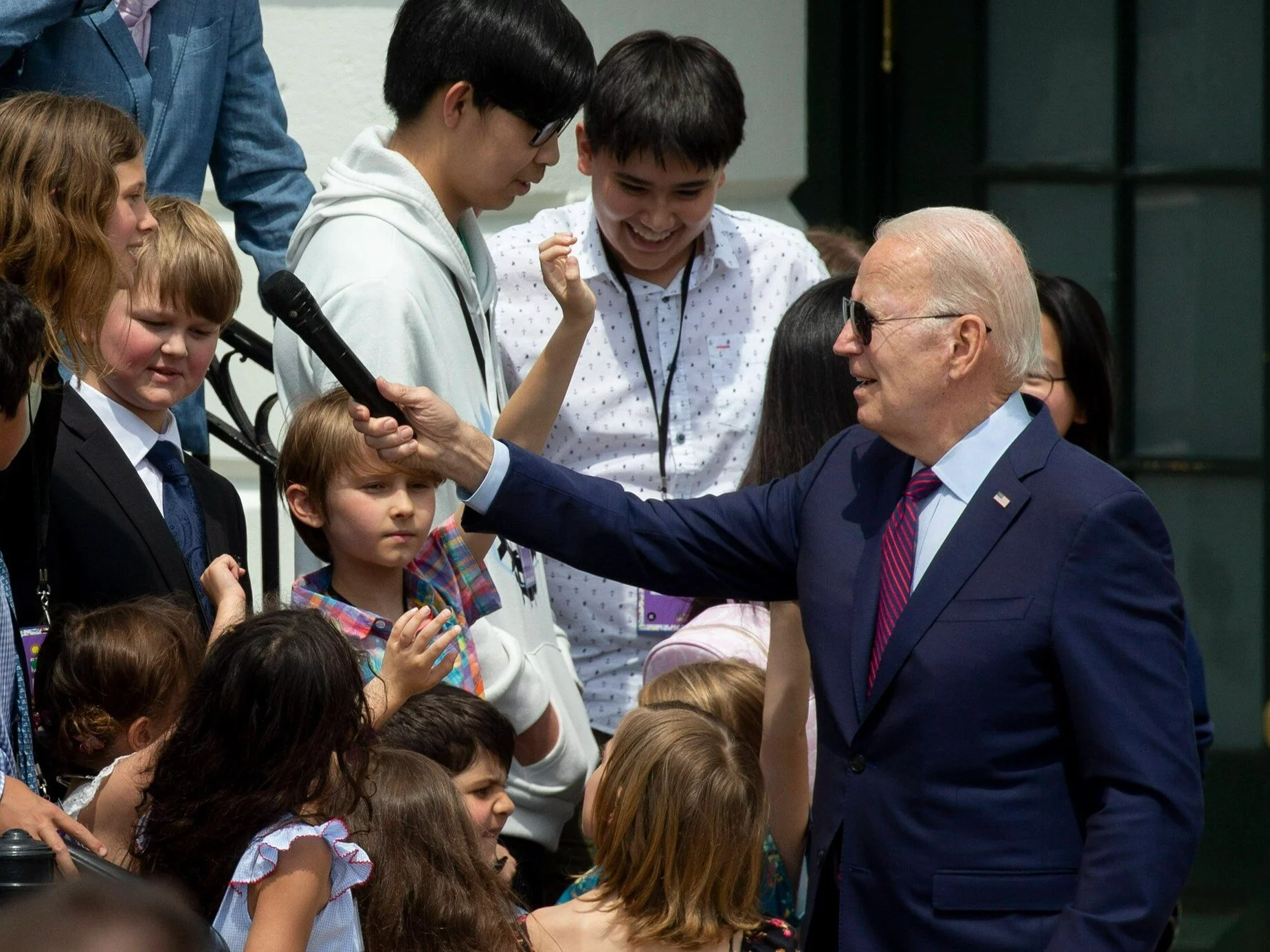 Spotkanie Joe Bidena z dziećmi w Białym Domu