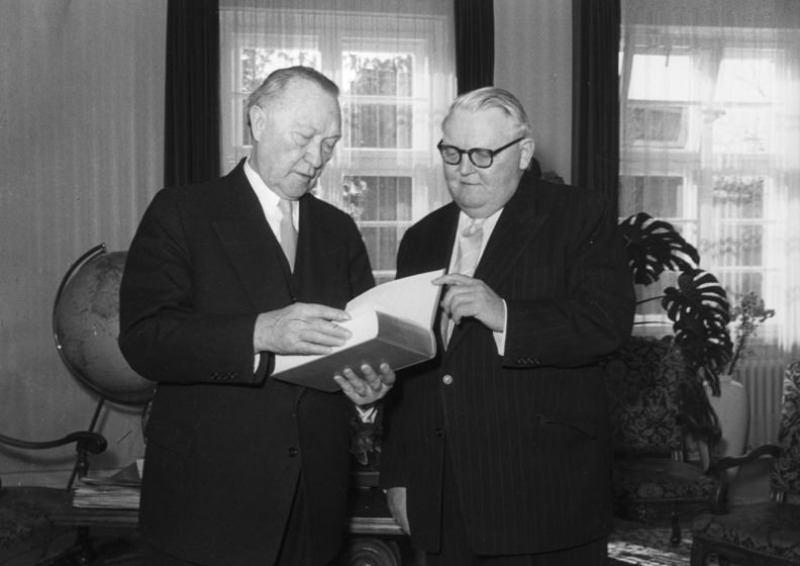 Konrad Adenauer i Ludwig Erhard