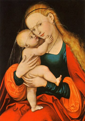 Cudowny obraz Matki Boskiej, dzieło Lucasa Cranacha