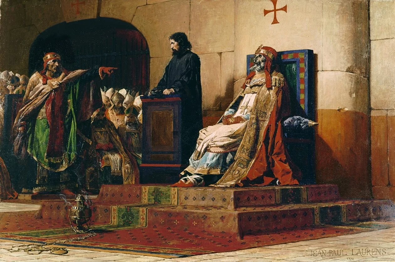 Jean-Paul Laurens, „Papież Formozus i papież Stefan VI”