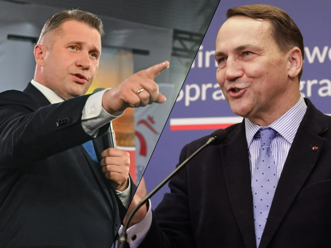 Przemysław Czarnek i Radosław Sikorski