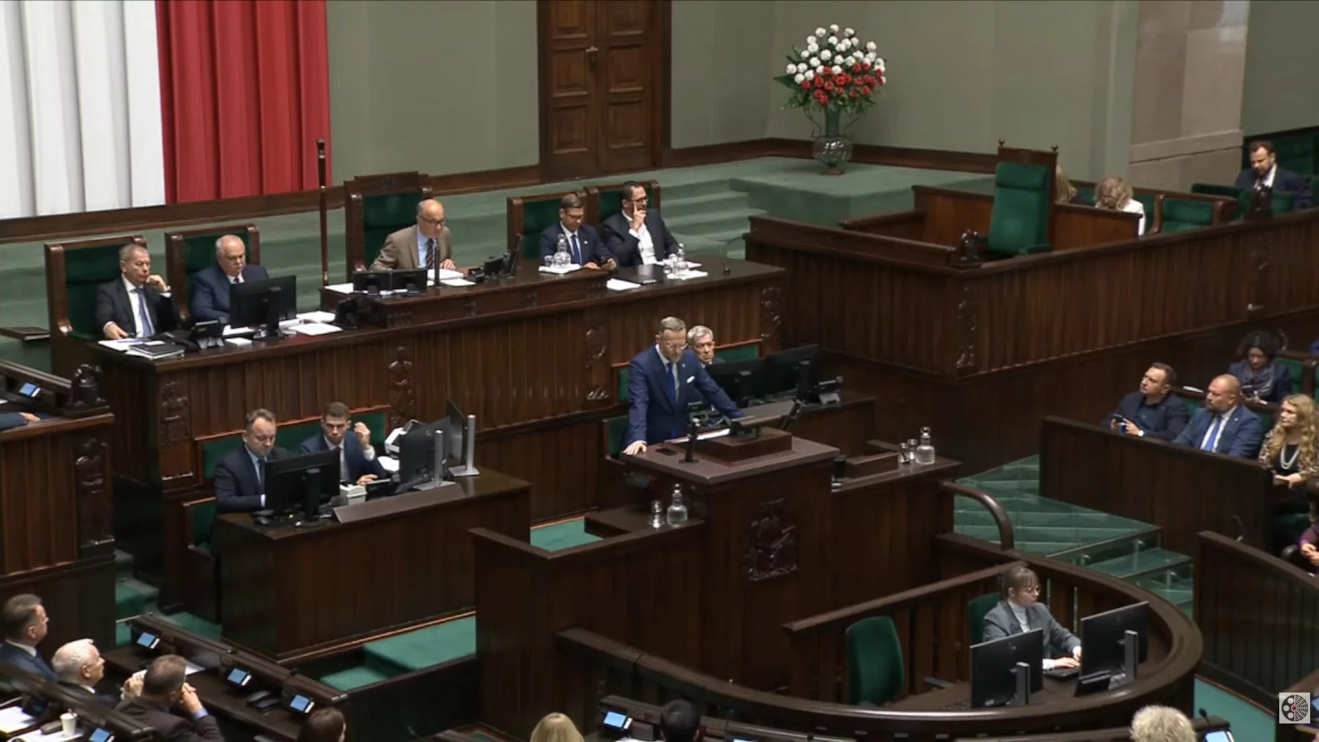 Zbigniew Bogucki na mównicy sejmowej
