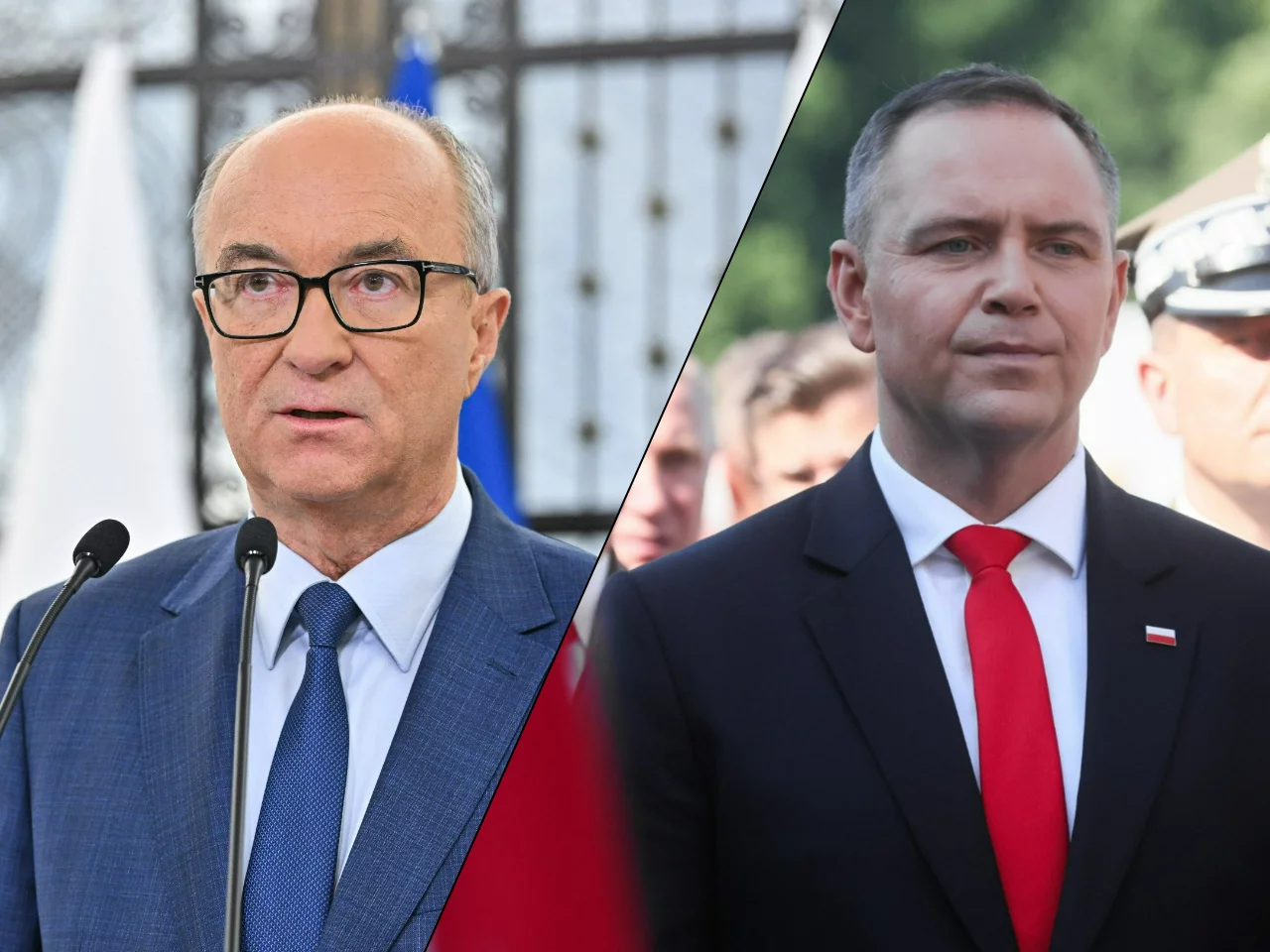 Włodzimierz Czarzasty i Karol Nawrocki