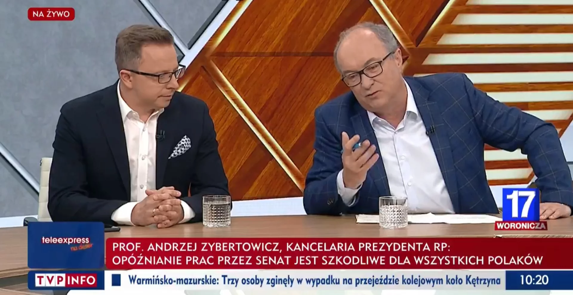 Dariusz Joński (KO) i Włodzimierz Czarzasty (SLD) w programie "Woronicza 17"