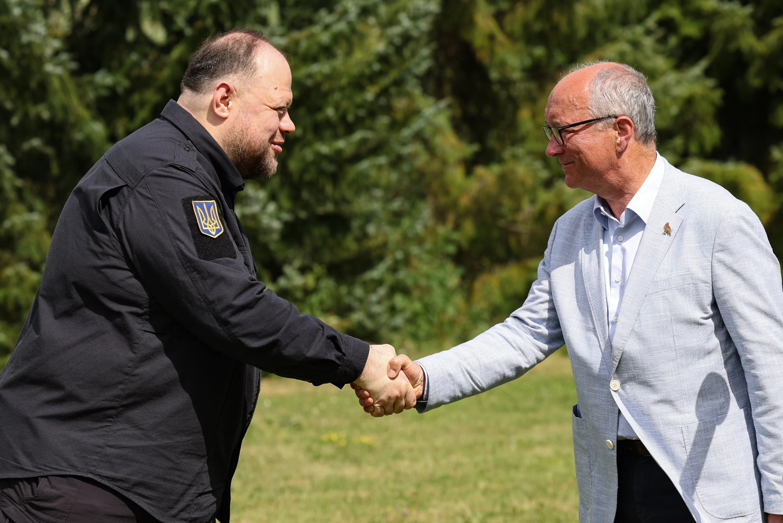 Rusłan Stefańczuk i Włodzimierz Czarzasty