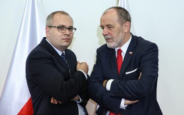 Członkowie komisji weryfikacyjnej ds. reprywatyzacji: Łukasz Kondratko i Jan Mosiński