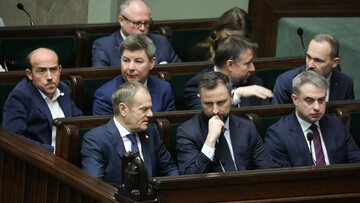 Członkowie rządu na posiedzeniu Sejmu