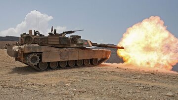 Czołg Abrams podczas ćwiczeń Marines