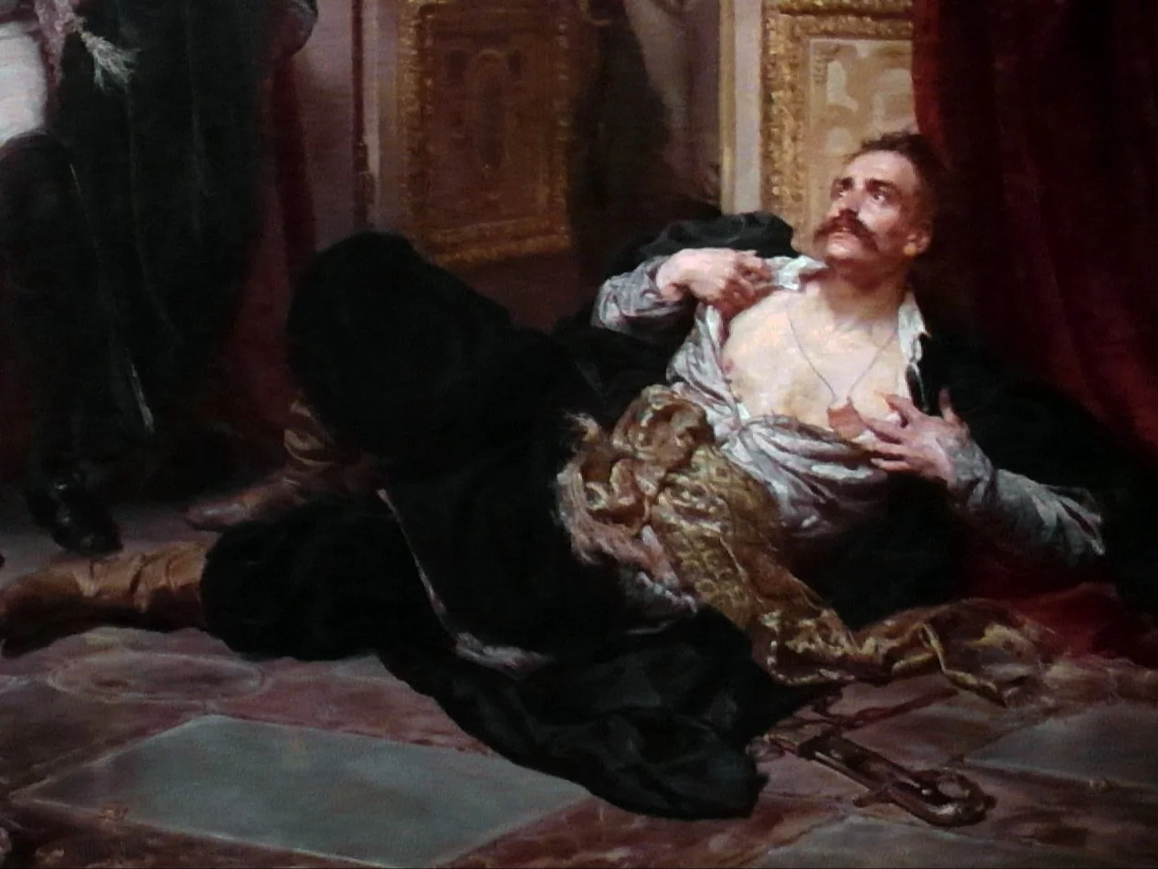 Fragment obrazu Jana Matejki "Rejtan – Upadek Polski"