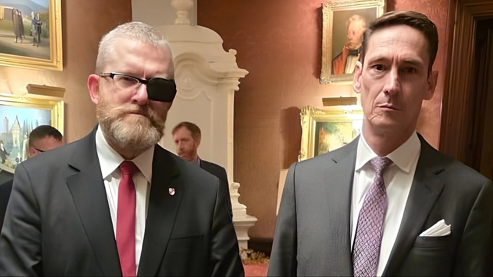 Grzegorz Braun i książę Leo von Hohenberg