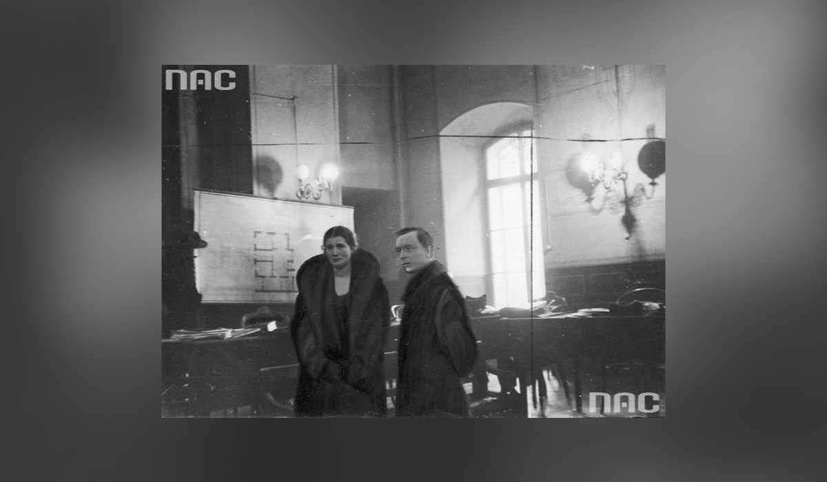 Rita Gorgonowa i jej adwokat Mieczysław Ettinger, 1933