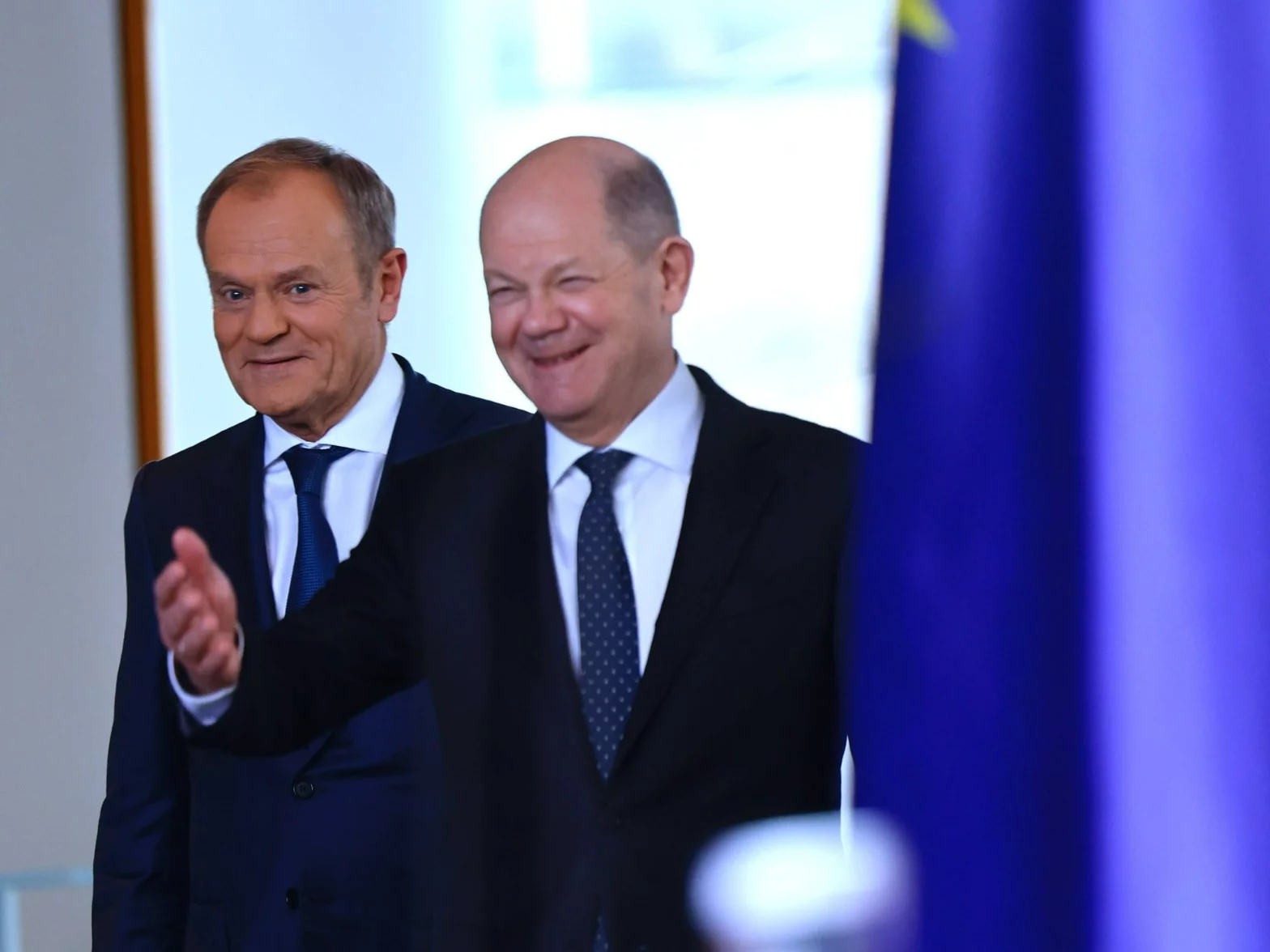 Donald Tusk i Olaf Scholz